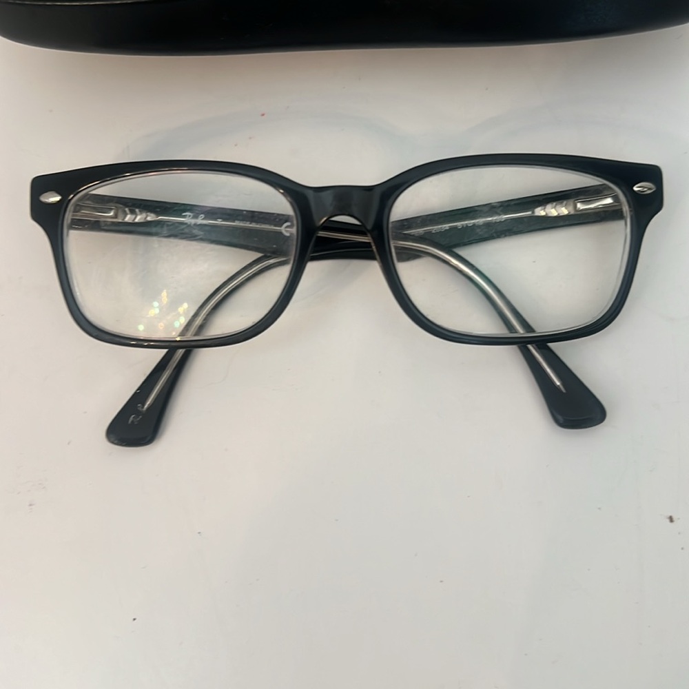 Ray-Ban Black Rectangular Glasses Frames And Case… - image 2